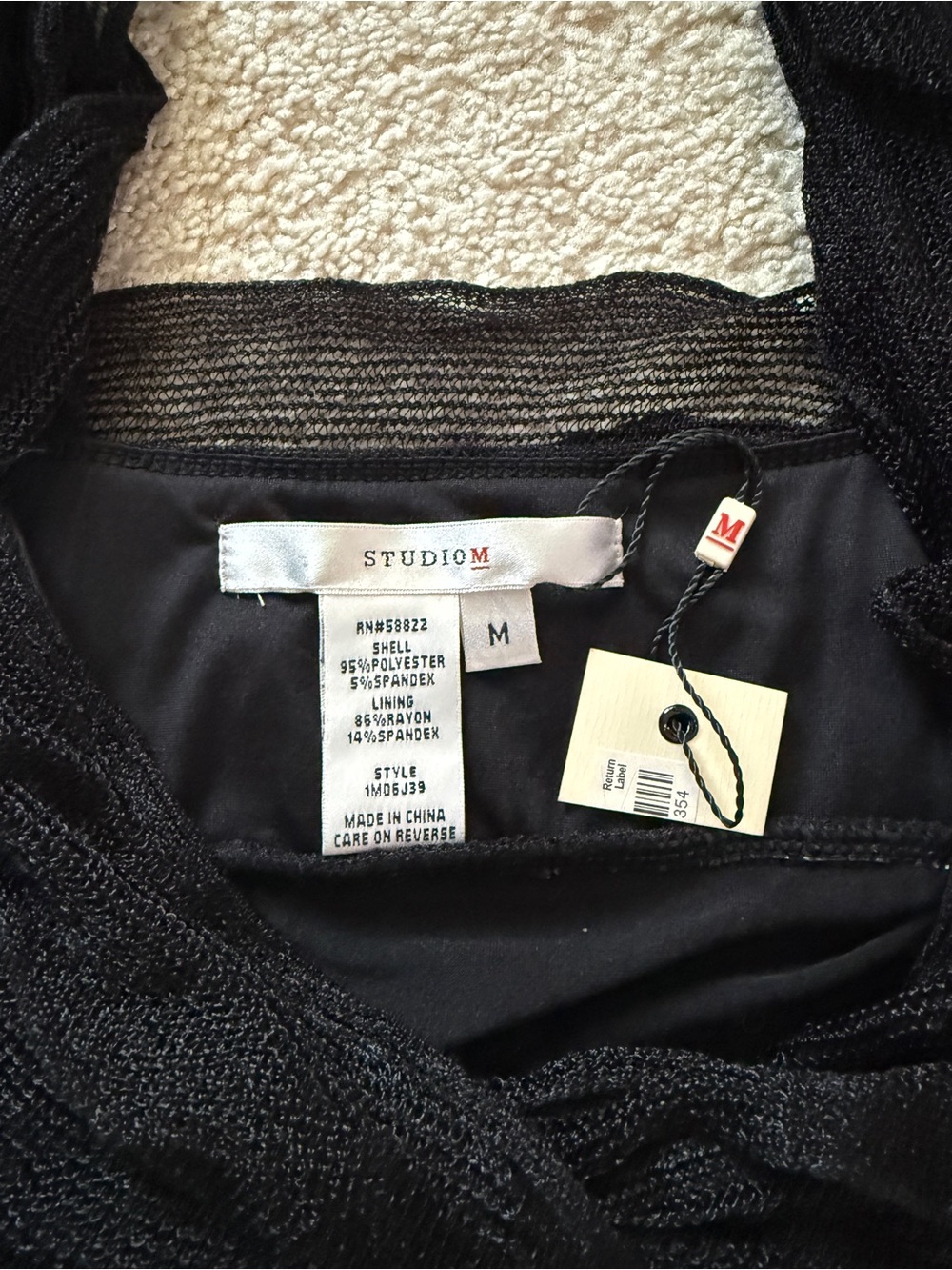 Studio M Black Layered Ruffle Tank - Picture 2 of 2